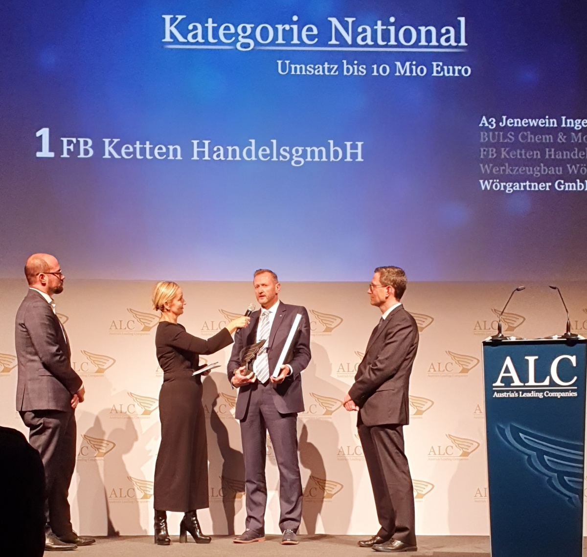 FB Ketten takes 1st place in Austria's Leading Companies competition -  Cement Lime Gypsum