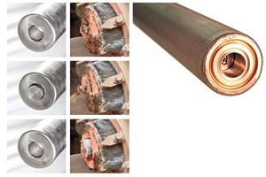 3 The impact plate moves out at specific intervals and eliminates deposits