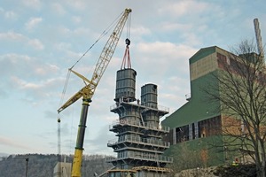 2 Placement of the kiln shell segment in Lienen