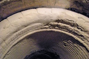 3 The top arch of the discharge nose-ring which is located near the cooler chamber