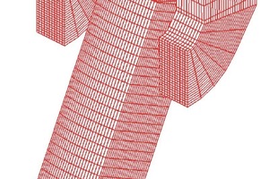 4 Grid arrangements used for calciner ­MI-CFD model