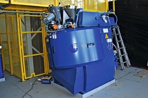 8 The centrepiece of the production line is the Eirich intensive mixer of type R12W