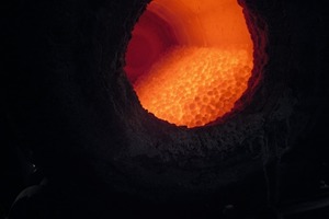 View into the trial oven