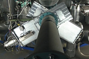 2 Multi-slide gate FM L DN 250, manually operated/pneu­matic; bulk material – fuel substitute, T product = 160 °C