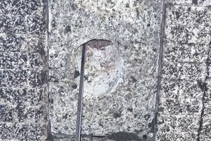 9 Precast block after an 8-month lifetime