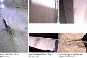 6 Wide cracks in the mechanical room at level +32.40 m to +36.50 m