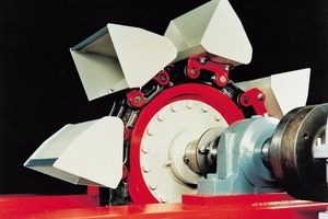 3 Bucket elevator with central chain (centri-fugal force discharge)