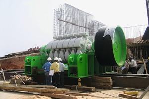 The giant Hazemag GSK Rotor has a capacity of 10,000 tons per day