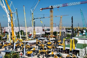 Liebherr at the 2015 Intermat in Paris, France
