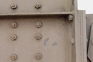 8 Detail of bolt connection on steel structure