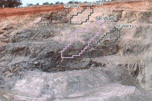 The situation in a quarry or an open pit mine is sometimes dangerous because of unstable rocks