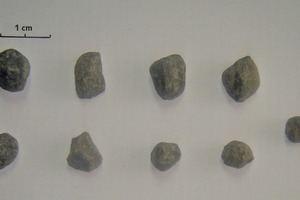 16 Accumulated clinker particles at the 4.1 meter of compartment-2 length (sampling campaign-2)