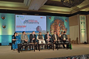 3 The “High Level ­Corporate Dialogue” about climatic change: Dr. Annapurna Vancheswaran (TERI), R. Mukundan (Tata Chemicals), Paul ­Polman (CEO Unilever), Jayant Sinha (Minister of Finance, India), ­Henrik O. Madsen (CEO DNV-GL), Rana Kapoor (YES Bank), Dr. R. K. Pachauri (TERI)