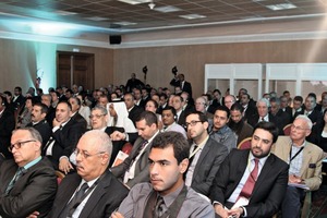 A concentrated audience followed the lectures