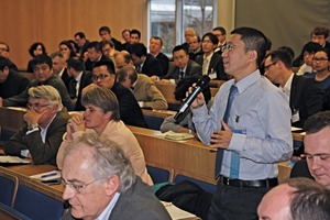 4 The international audience was very interested in the lectures and asked frequently for more information, as Dr. Xianming Kong, i.e.