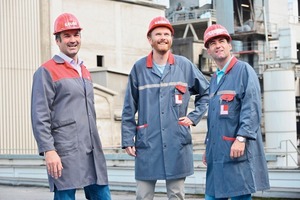 2 Safety officers Michael Langegger, Klaus Czepl and Peter Kraihamer (from l. to r.) have good reason to laugh – OH&C at Leube is exemplary