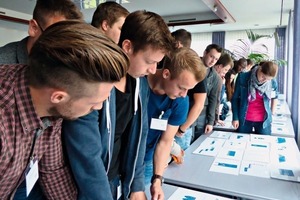 3 Who knows the most about the production process? The students are all absorbed in their group work