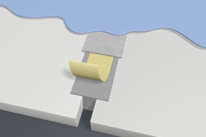 2 Application of joint filler and paper band between plasterboards