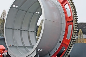 7 Segment of a rotary cement kiln, driven by SEW Eurodrive equipment