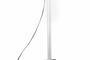 The LED light tower is water­proofand can be mounted anywhere