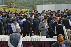 Networking during coffee and lunch breaks