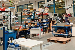 2 All production workstations are organized according to the 5 S method