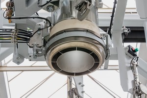 3 Double-walled filling spout with inflatable sleeve of the Elementra EGF