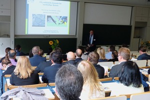 1 Prof. Dr.-Ing. Horst-Michael Ludwig, Bauhaus University of Weimar, spoke on CO2-reduced cements for sustainable concrete