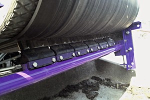 Belt cleaners keep material from sticking to the belt after it leaves the transfer point