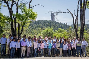 Participants at the Votorantim plant