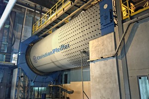 1 Christian Pfeiffer ball mill Ø 4.8 x 15 m length