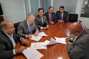 Signing the contract