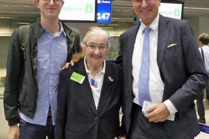 4 Three generations of the Loesche family on their way to the plant tour in Austria: Alexander, Anne and Dr. Thomas Loesche