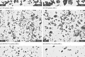 5 Optical images of the structure of cement grains in cement suspensions