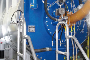 Burner tip of a hot gas generator