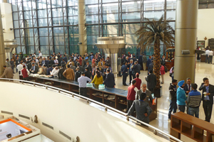 Networking during coffee and lunch breaks