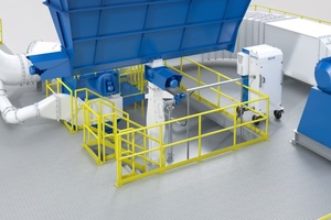 Typical installation of the Ceops sampling device