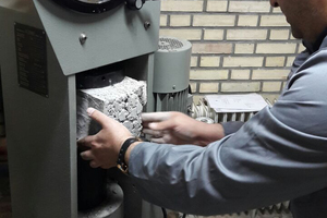 Compressive strength test machine