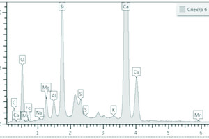 3 Spectral analysis of cement stone on activated Portland cement
