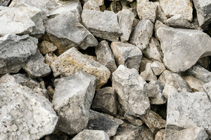 1 The starting material is dolomite