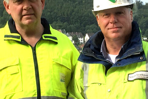 1 The operations manager at Hohenlimburger Kalkwerke, Dipl.-Ing. Ulrich Kolhagen (left), together with Peter Bajorat, Sales Executive at F.E. Schulte Strathaus GmbH & Co. KG