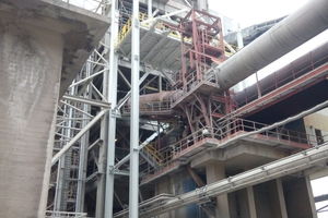 Start of installation of the steel structure for the new calciner