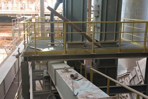 1 Installation and commissioning of the new bucket elevator took hardly more than four weeks