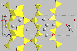 5 Structure solution for the incorporation of alanine (left) and 6-aminohexanoic acid (right) in tobermorite