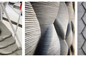 7 AM procedure and the surface of the concrete after printing