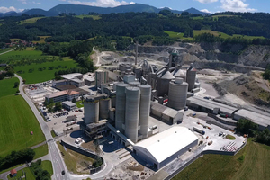 Rohrdorf Cement Works in the Upper Bavarian district of Rosenheim