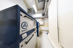 4 Using Aerzen screw compressors, stucco is pneumatically transported for fibreboard production at Knauf