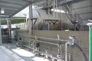 9 Tank installation for ammonia solutions