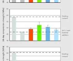 11 Influence of cement substitution with rhyolite flour E on the compressive strength of mortar prisms