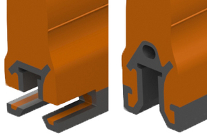 1 The new QC1+ holds the urethane blade in place without milling slots for pins